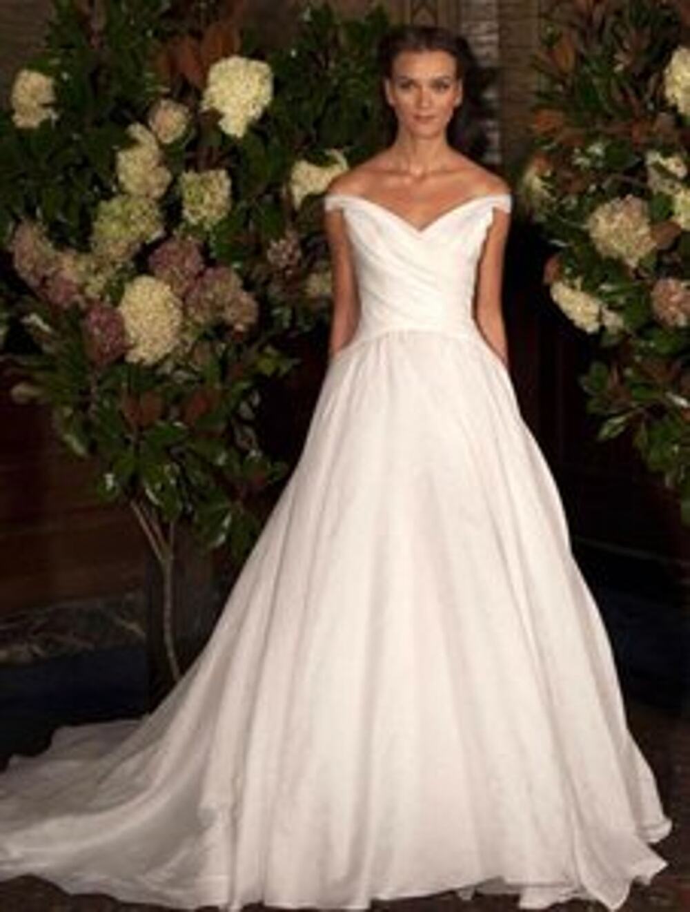 AUSTIN SCARLETT Charlotte AS58 X Off Shoulder Aline Silk Organza Wedding Dress